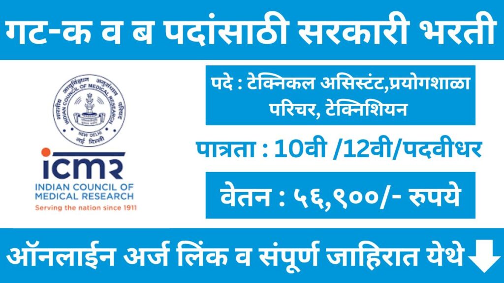 ICMR Recruitment 2024