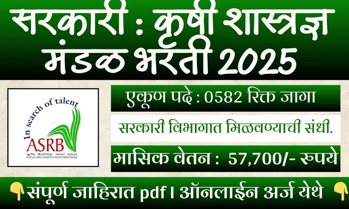 ASRB Recruitment 2025