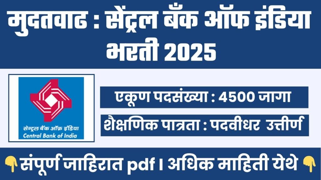 Central Bank Of India Bharti 2025