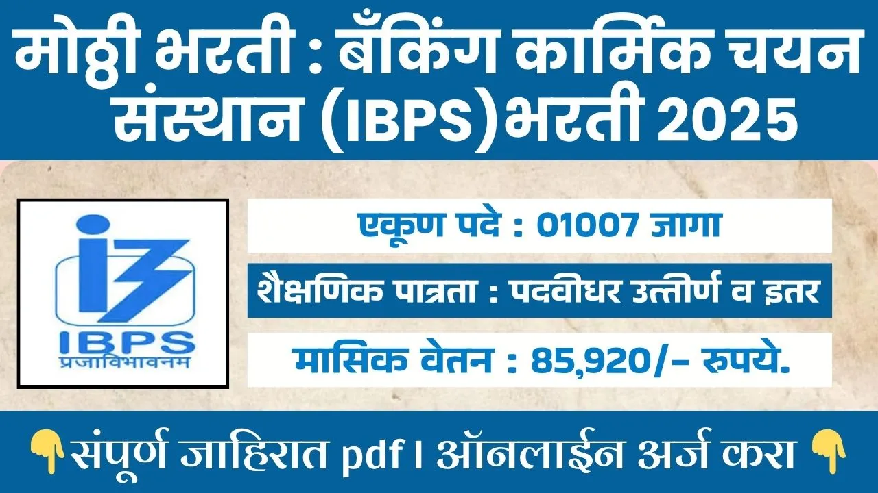 IBPS SO BHARTI 2025