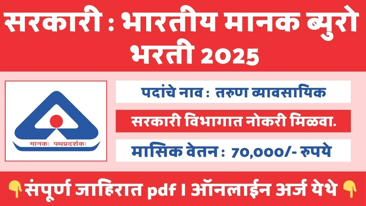 Bureau of Indian Standards Bharti 2025