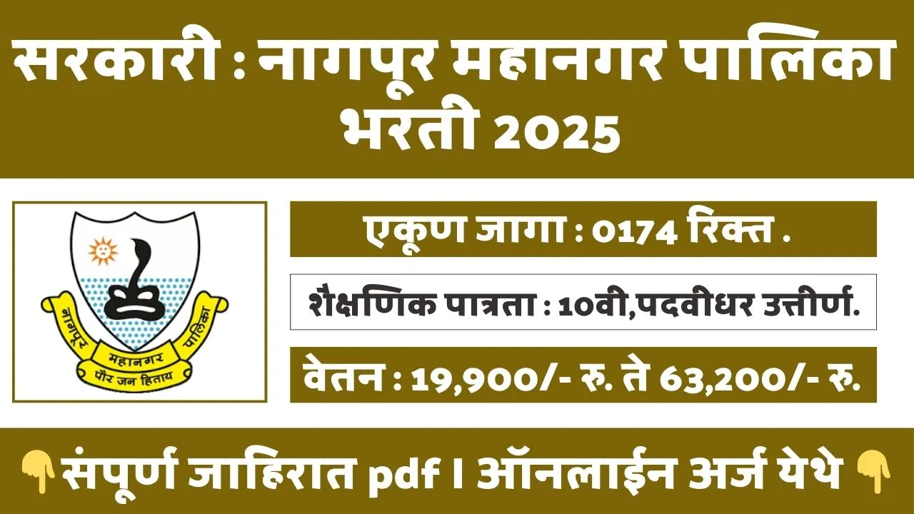 Nagpur Mahanagar Palika Bharti 2025