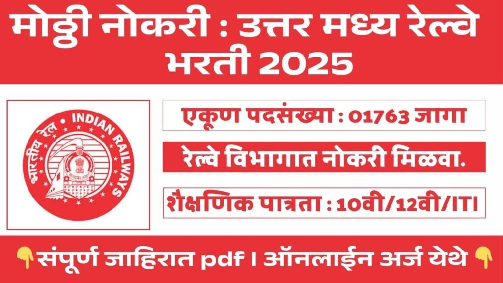 North Central Railway Bharti 2025