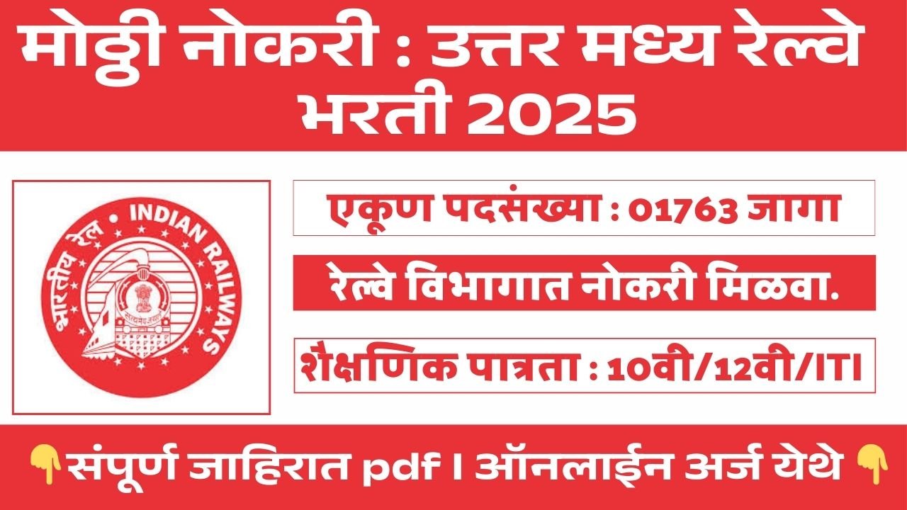 North Central Railway Bharti 2025