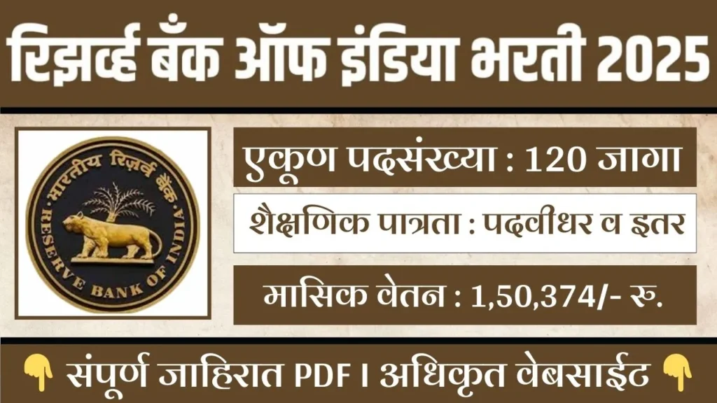 Reserve Bank of India Bharti 2025