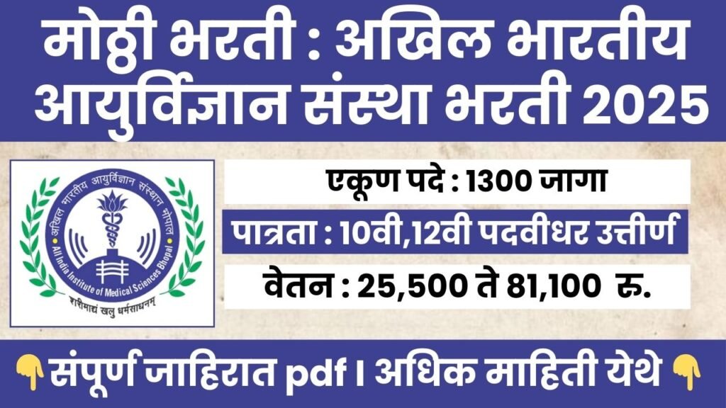 AIIMS CRE Bharti 2025