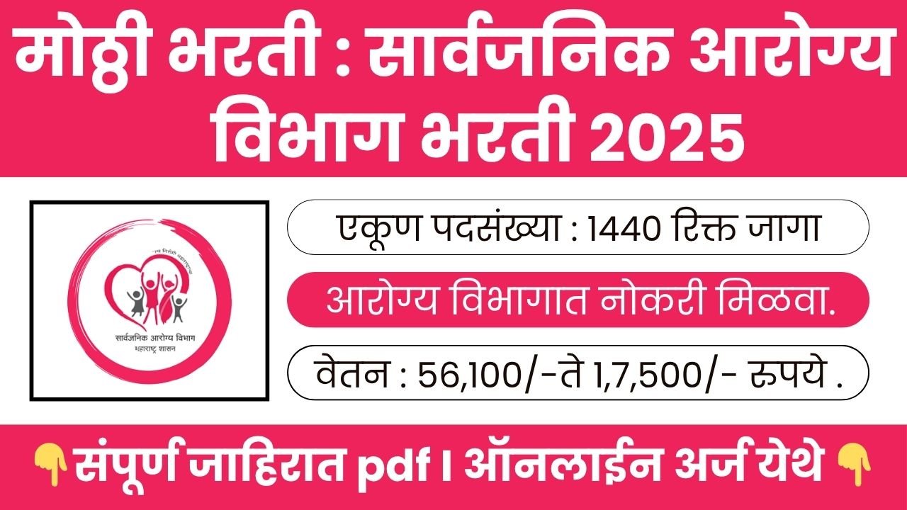Arogya Vibhag Bharti 2025