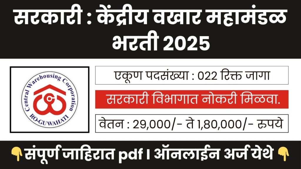 Central Warehousing Corporation Bharti 2025