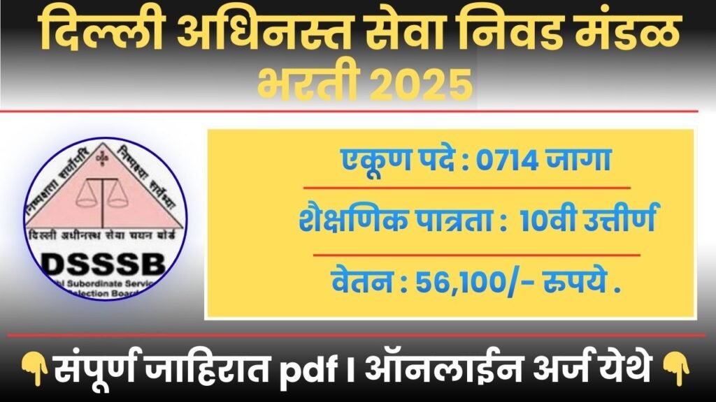 DSSSB Recruitment 2026