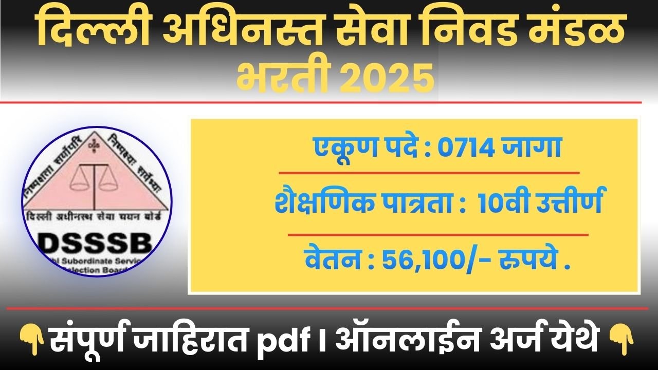 DSSSB Recruitment 2026