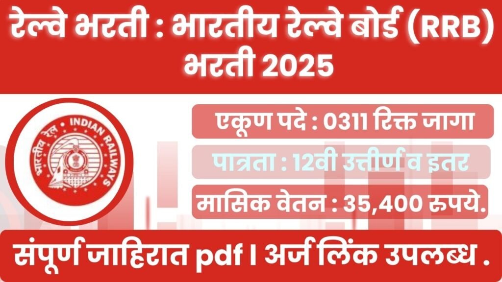 Indian Railways recruitment advertisement 2025