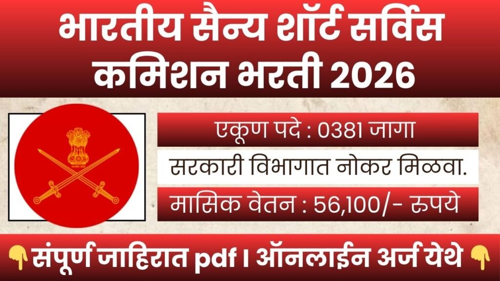 Indian Army SSC Tech Bharti 2026