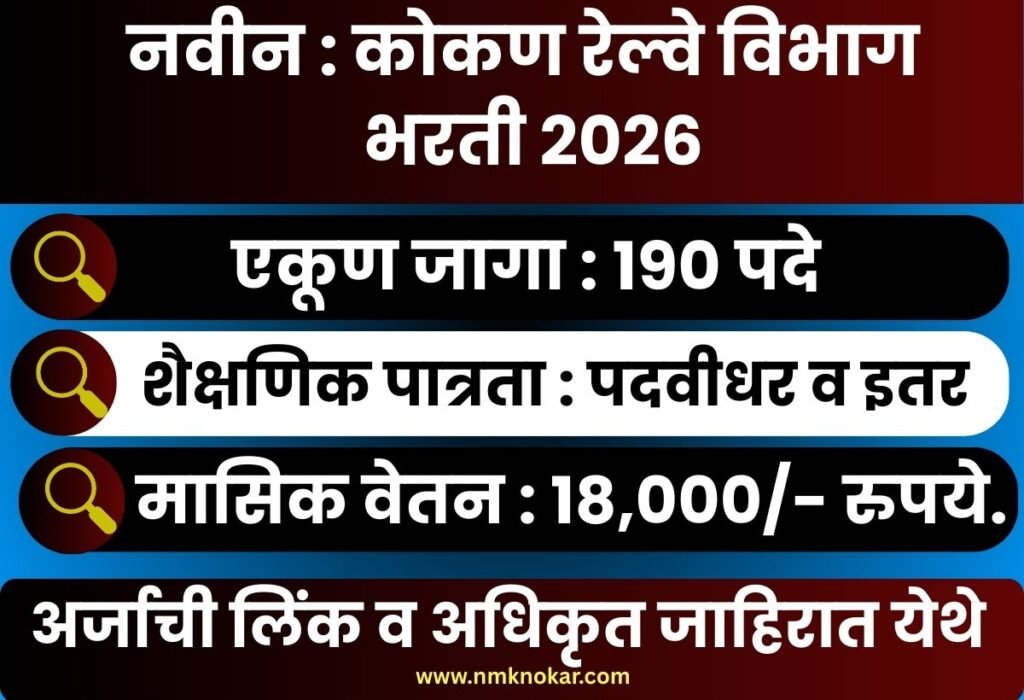 Konkan Railway Bharti 2026