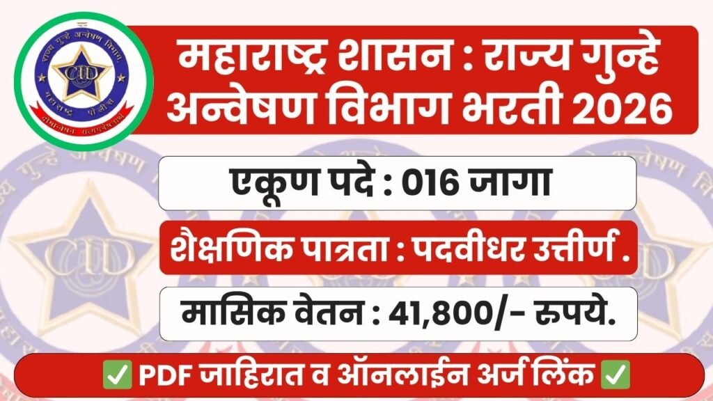 Maha CID Bharti 2026